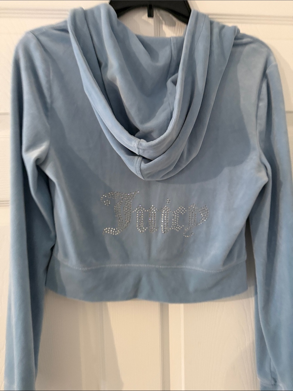 Juicy Couture Light Blue Velour Track Suit - Picture 9 of 11